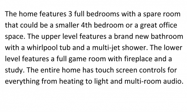 Additional Description Text