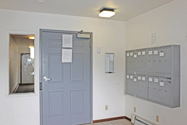 Locked Entry & Mailbox Area