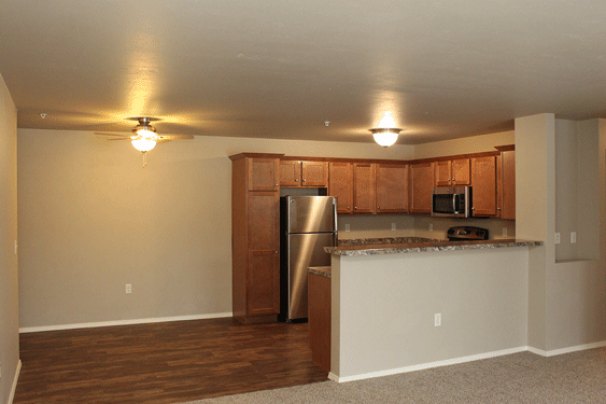 Kitchen & Dining Room from Living Room
