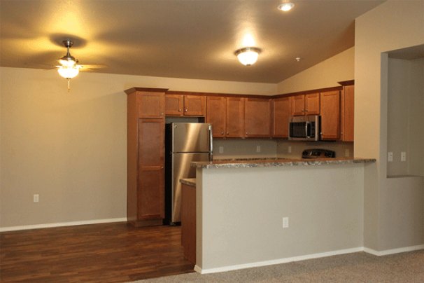 Kitchen & Dining Room from Living Room