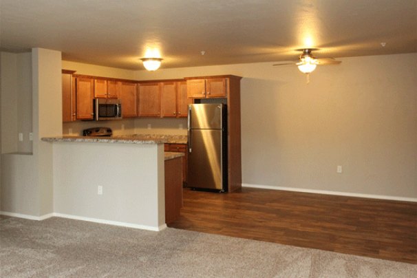 Kitchen & Dining Room from Living Room