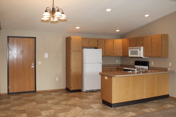 Dining Area & Kitchen from Living Room