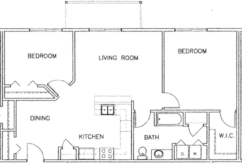 2-Bedroom / 2-Bathroom Floor Plan A 2-Bedroom / 2-Bathroom Floor Plan A