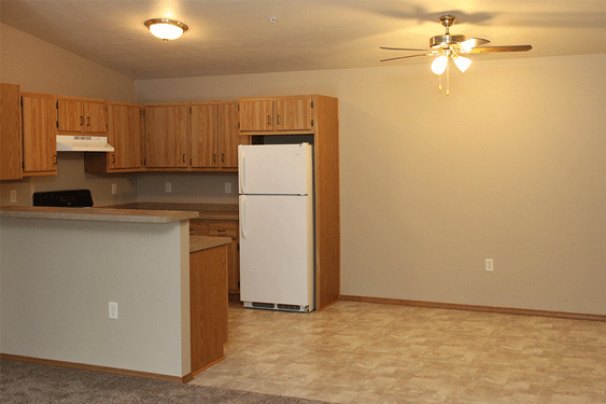 Dining Area & Kitchen from Living Room