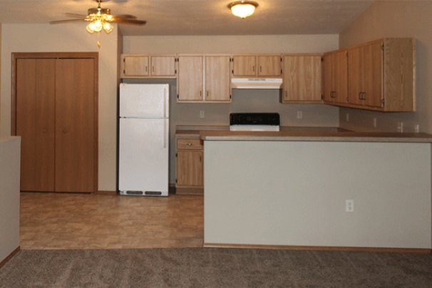 Dining Area & Kitchen from Living Room