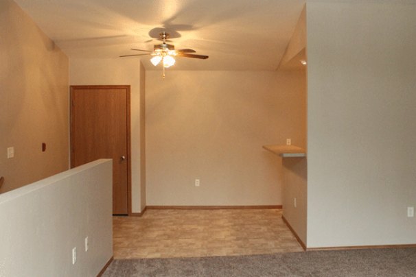 Dining Area & Kitchen from Living Room
