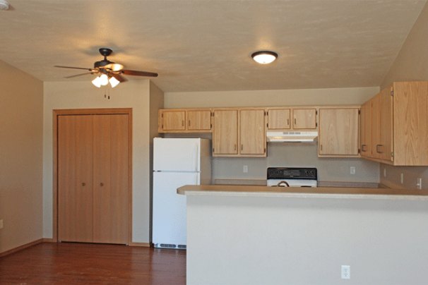 Kitchen & Dining from Living Room