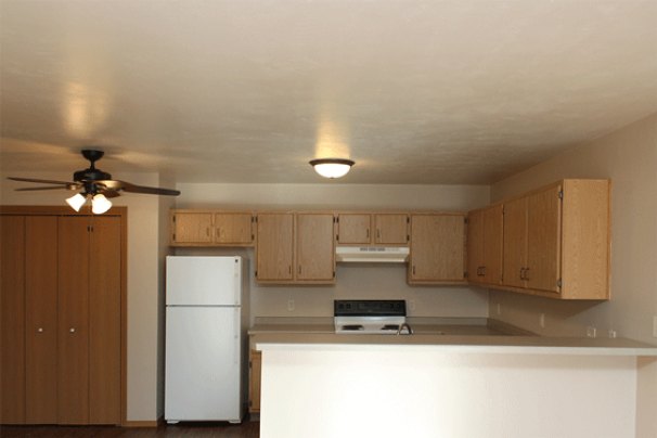 Kitchen & Dining from Living Room