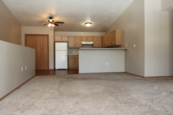 Kitchen & Dining from Living Room