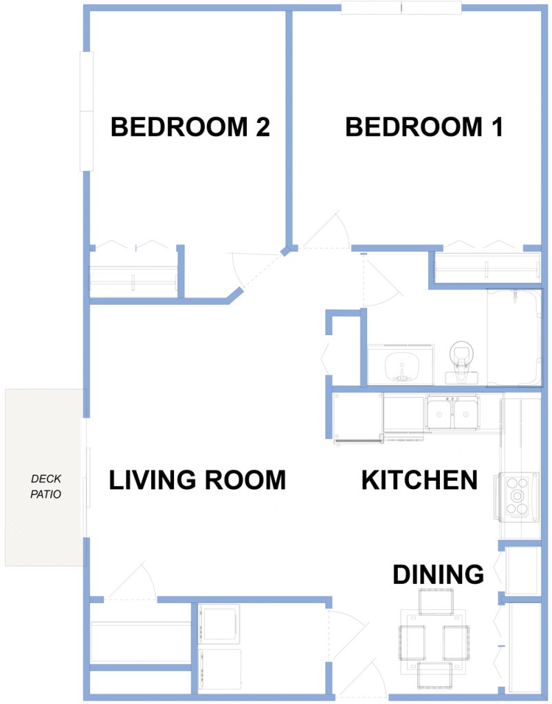 2-Bedroom Floor Plan