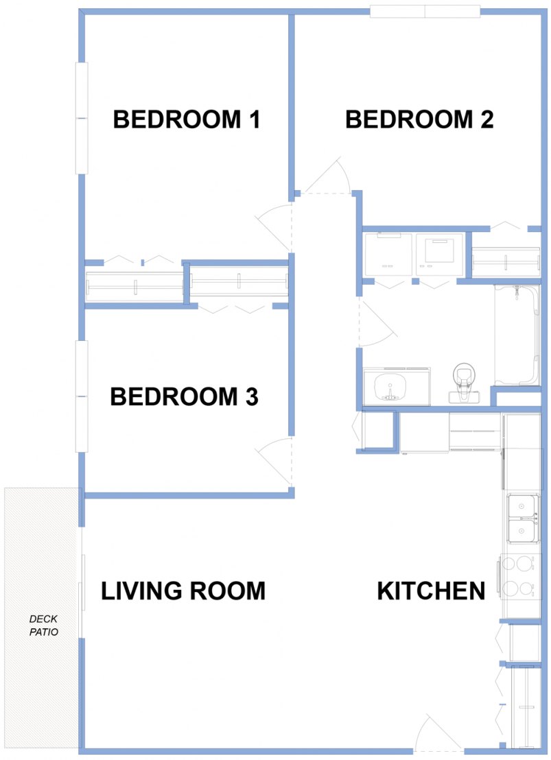 3-Bedroom Floor Plan 3-Bedroom Floor Plan