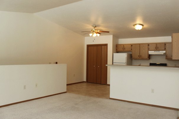 Kitchen & Dining from Living Room