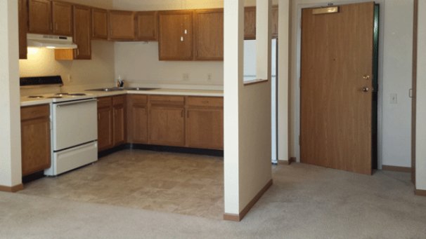 Kitchen & Entry (from Living Room)