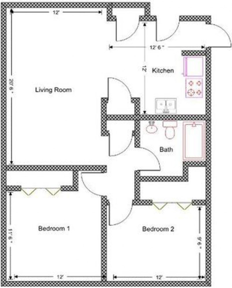 2-Bedroom Floor Plan 2-Bedroom Floor Plan