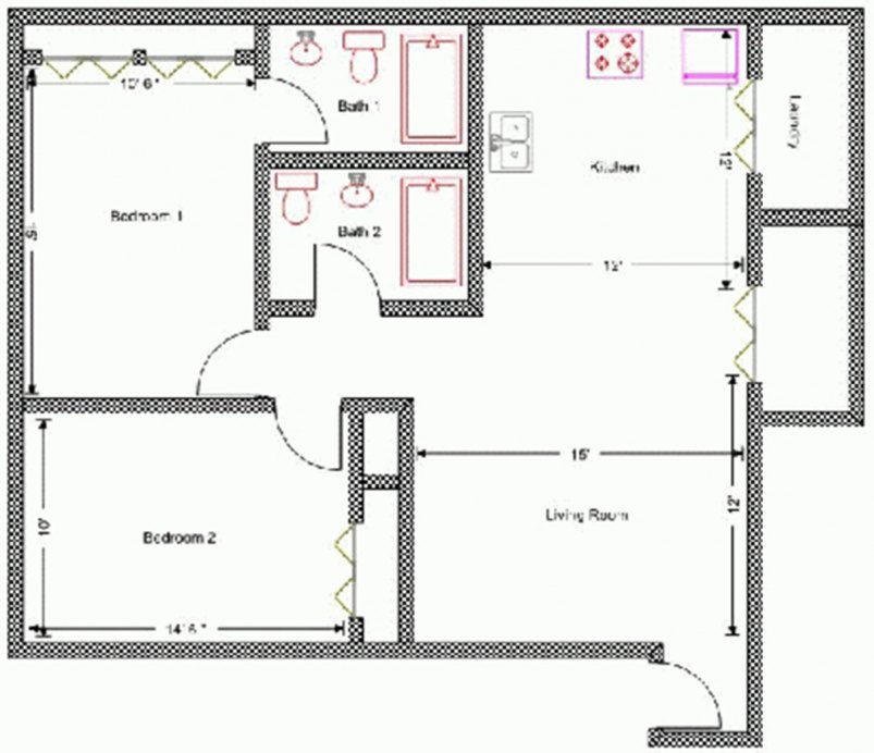 2-Bedroom Floor Plan 2-Bedroom Floor Plan