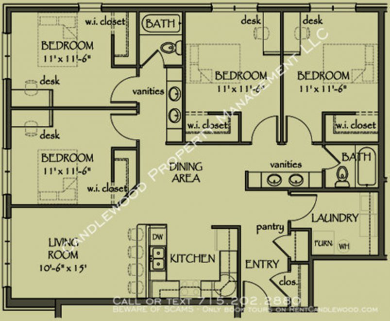 4-Bedroom Floor Plan 4-Bedroom Floor Plan
