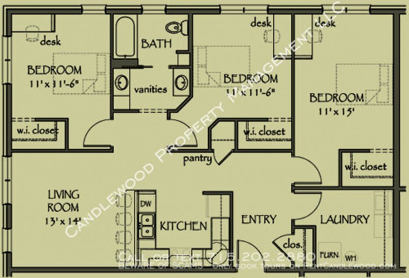 3-Bedroom Floor Plan