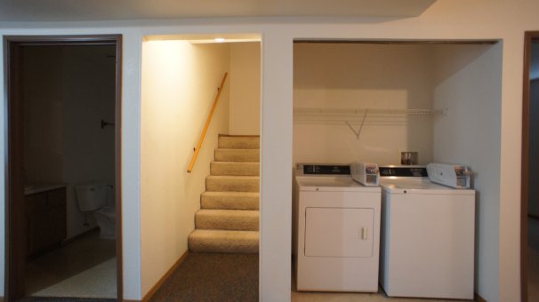 Laundry and Stairs to Second Floor