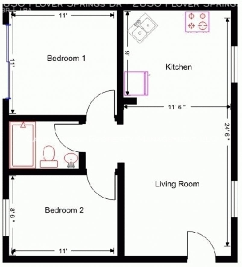 2-Bedroom Floor Plan