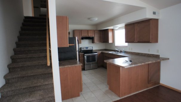 Kitchen & Stairway to Bedrooms