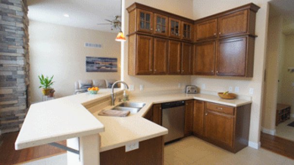 KItchen with Snack Bar Counter